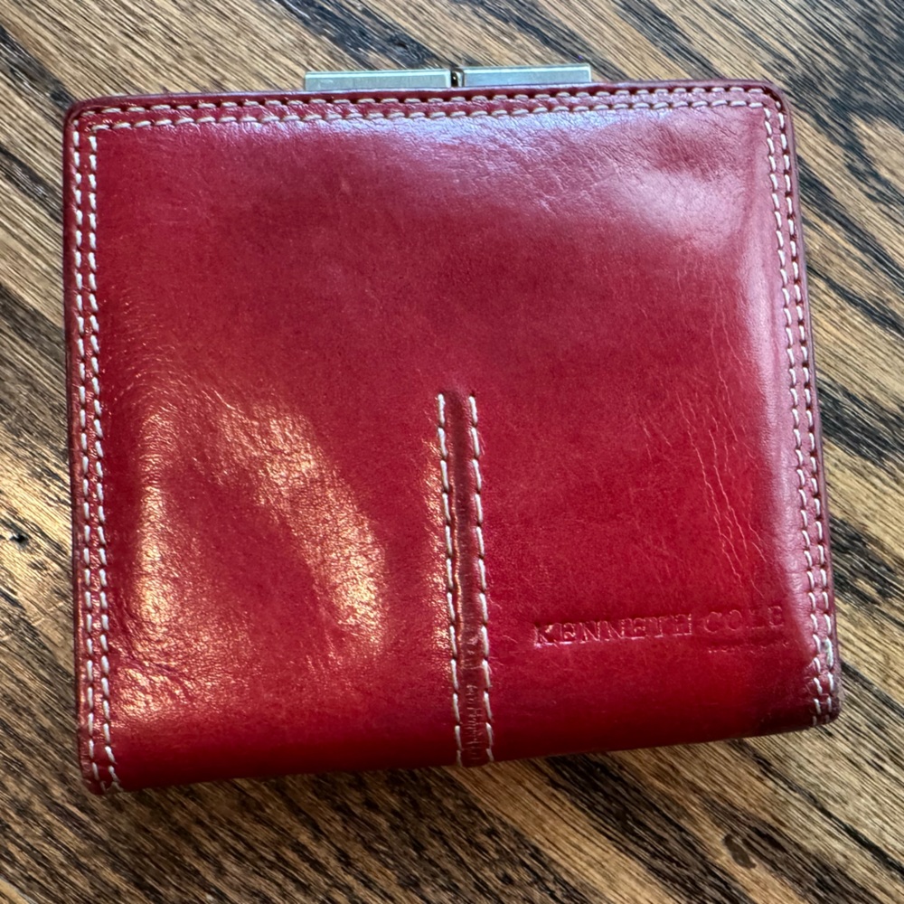 Kenneth Cole Crimson Leather Wallet